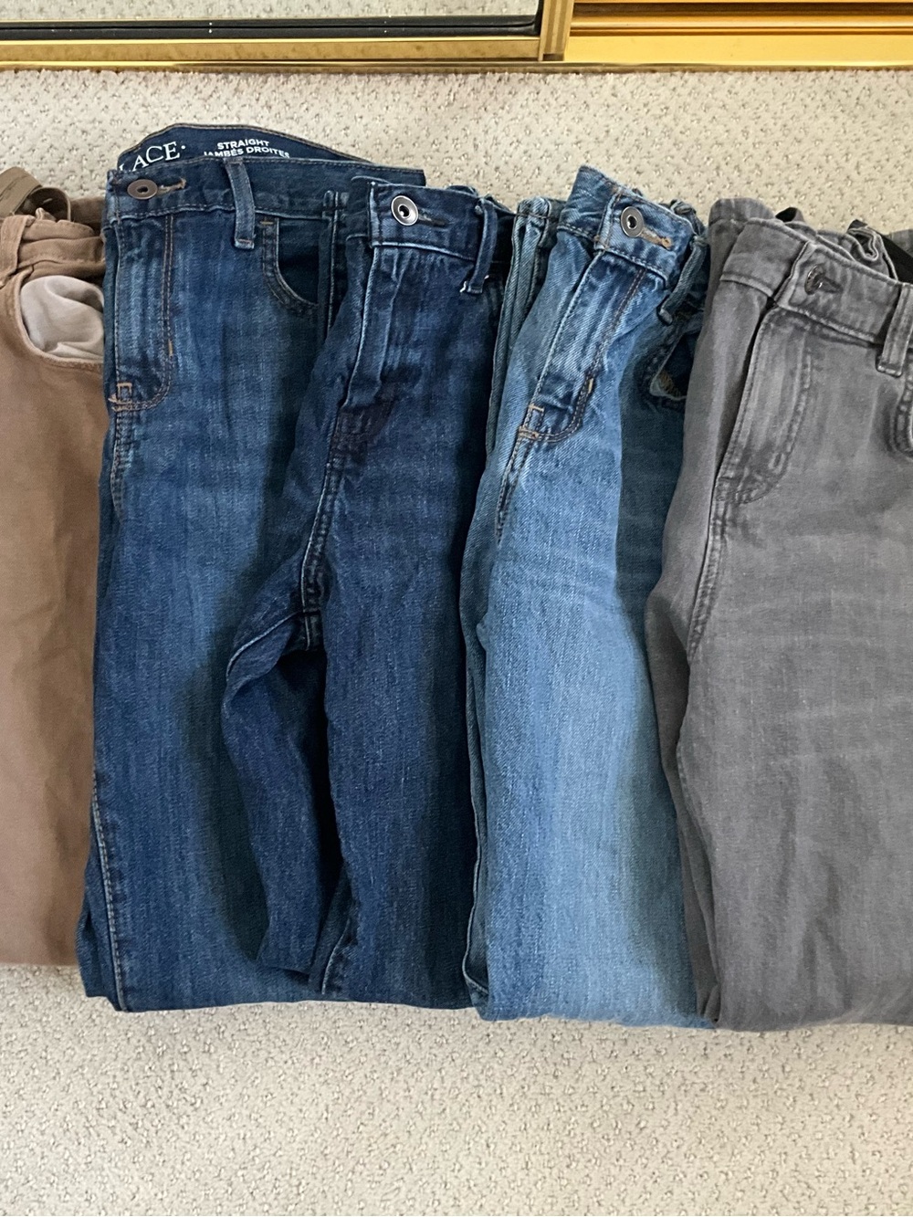 Pack of 5 assorted kids size 12 jeans